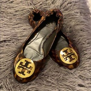 Tory Burch leopard flats